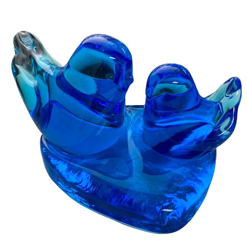 Parent / Child Blue Bird of Happiness - Leo Ward 1996 Terra Studios